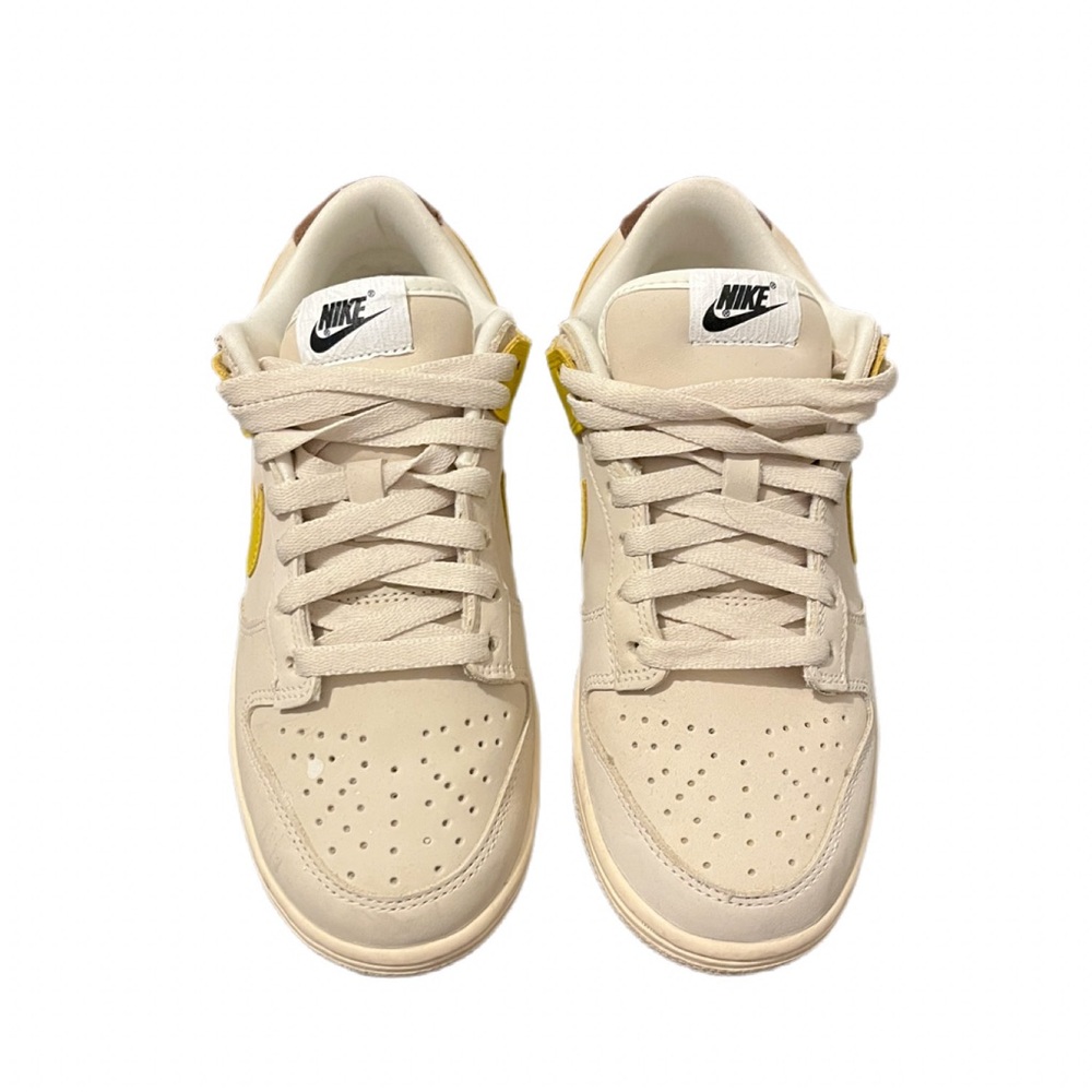 Nike Cream and Yellow Athletic Shoes